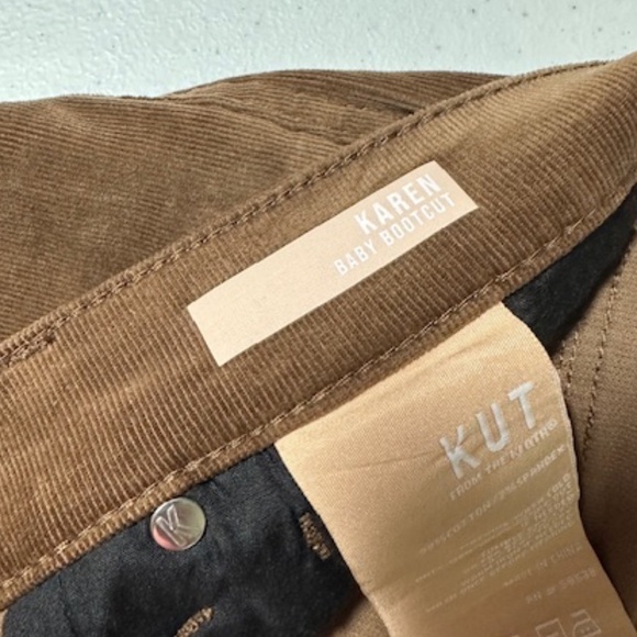 KUT fine wale corduroy, "baby bootleg" pants - Picture 5 of 7